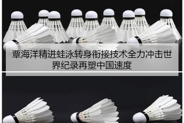 覃海洋精进蛙泳转身衔接技术全力冲击世界纪录再塑中国速度